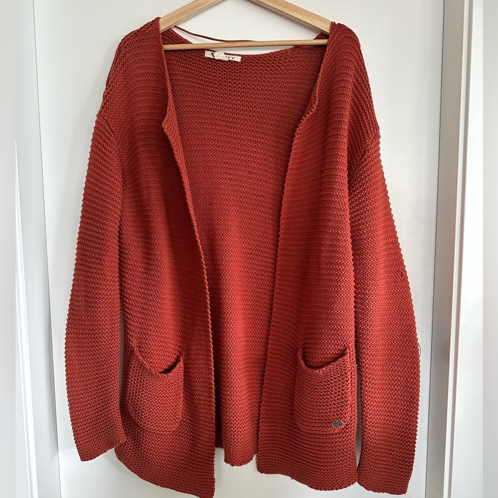 Roxy Thick knit sweater - rust colour, so cozy